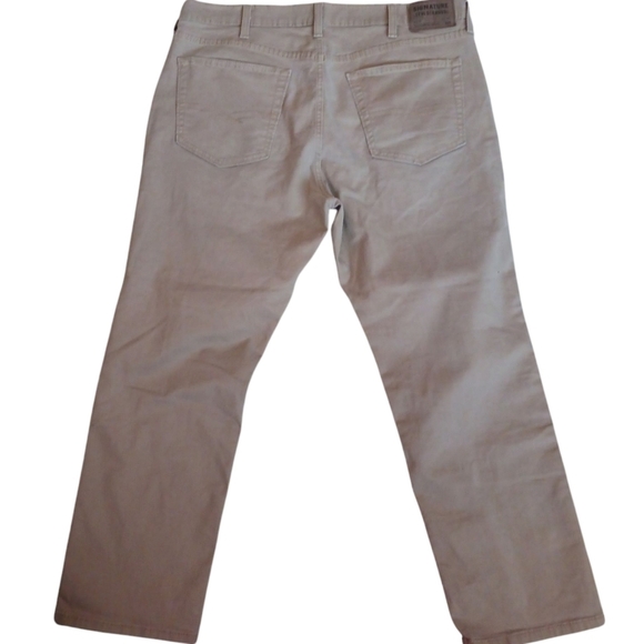 Signature By Levi Strauss & Co S67 Athletic Khaki Denim Pants - Picture 2 of 8